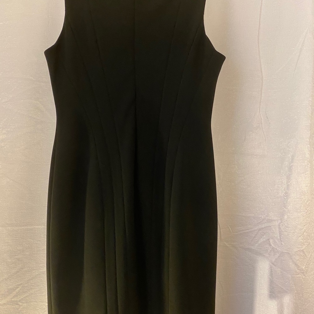 Calvin Klein V-Neck seamed sheath Dress